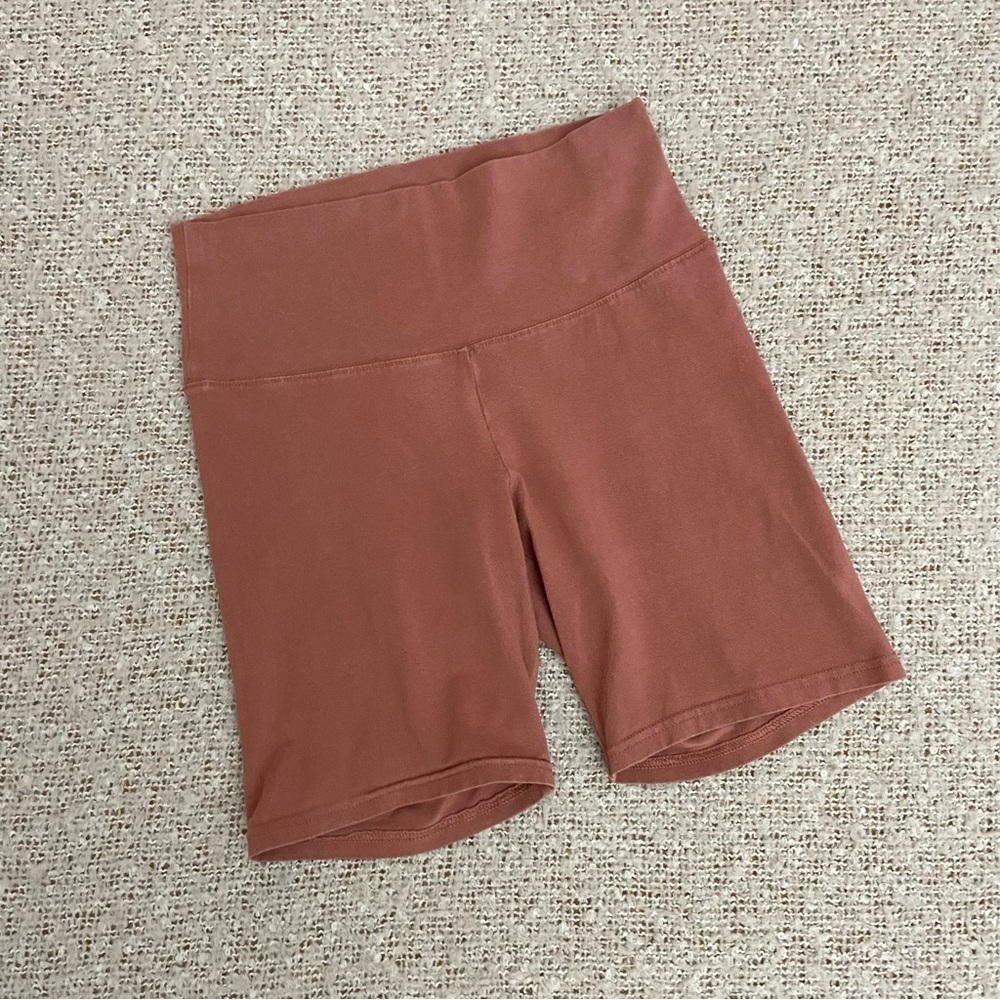 TNA Rust Cotton Biker Shorts